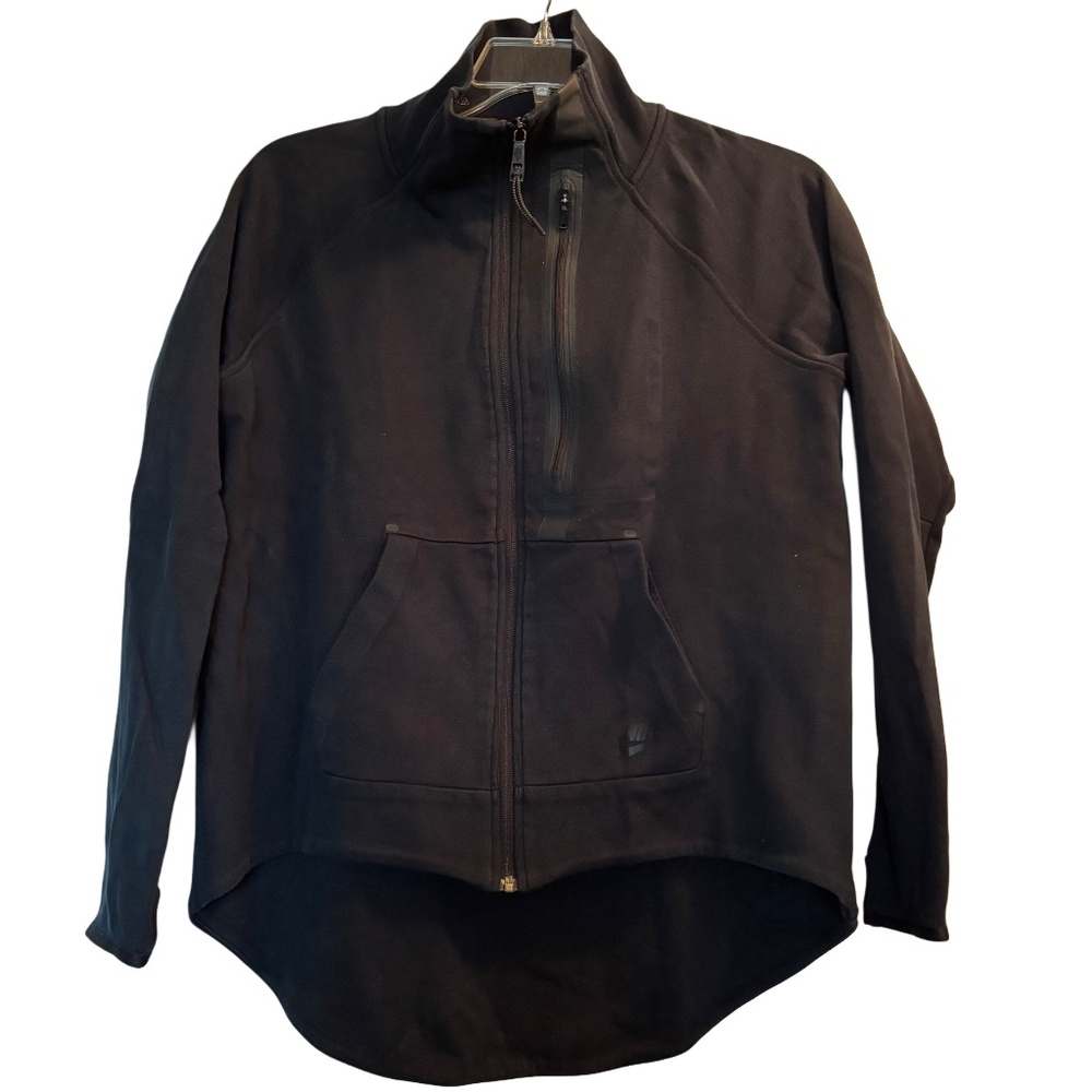 Women’s Nike Tech Fleece Moto Cape in Black Sz XL